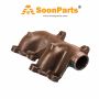 6151-11-5130 6151-11-5130 Rear Exhaust Manifold for Komatsu Bulldozer D50 D53 D58 D60 D65 D70 D85 Engine 6D125