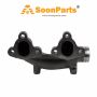 6151-11-5130 6151-11-5130 Rear Exhaust Manifold for Komatsu Bulldozer D50 D53 D58 D60 D65 D70 D85 Engine 6D125
