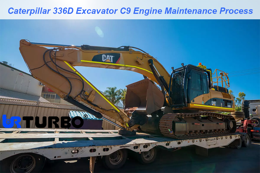 Caterpillar 336D Excavator C9 Engine Maintenance Process